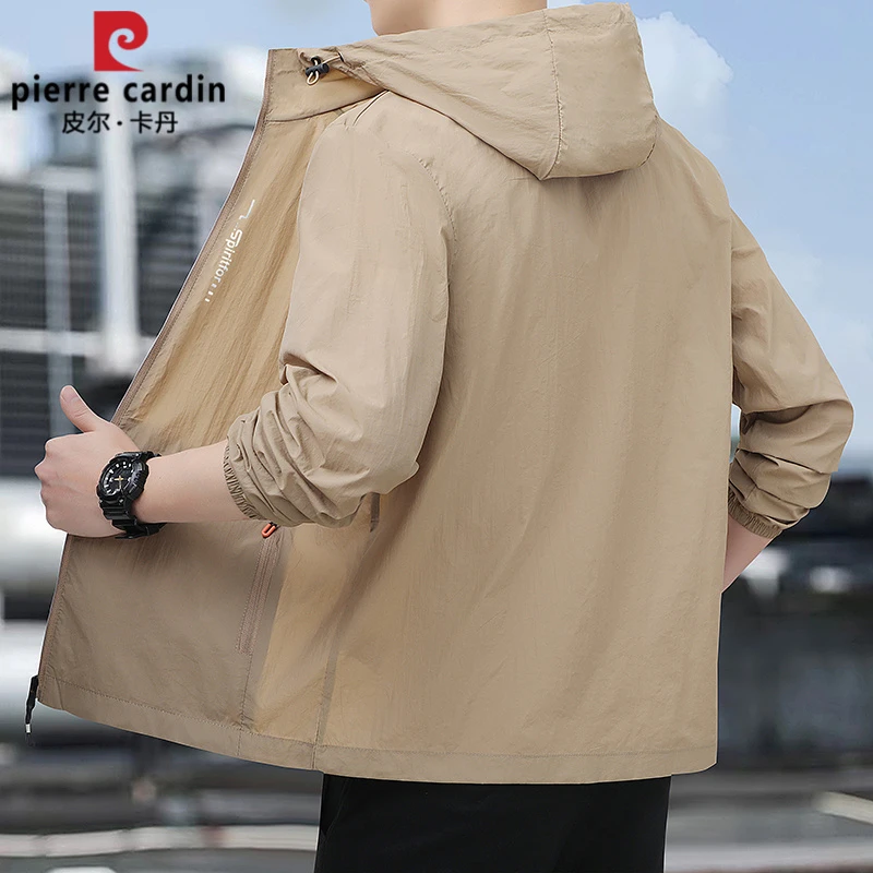 皮尔卡丹2025防晒衣男夏季外套透气防紫外线钓鱼冰丝男士防晒服