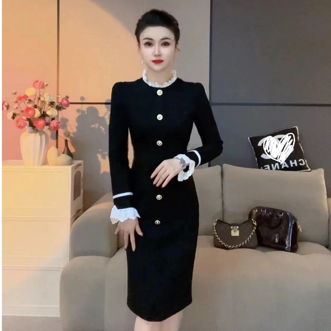【潼潼严选】新款法式名媛气质时尚洋气修身显瘦女装连衣裙-#1215-6