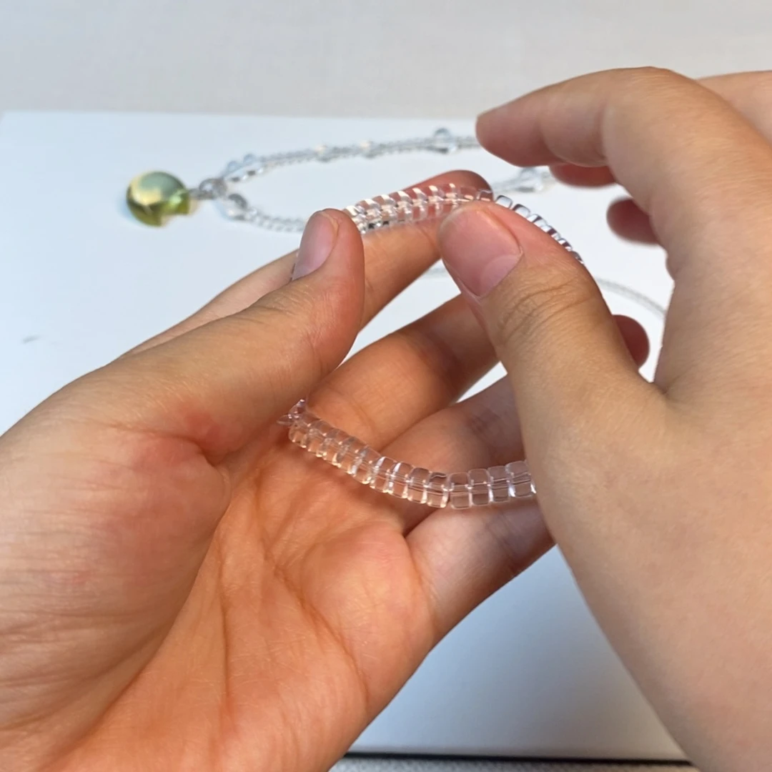 手串白水全净体 直切小的