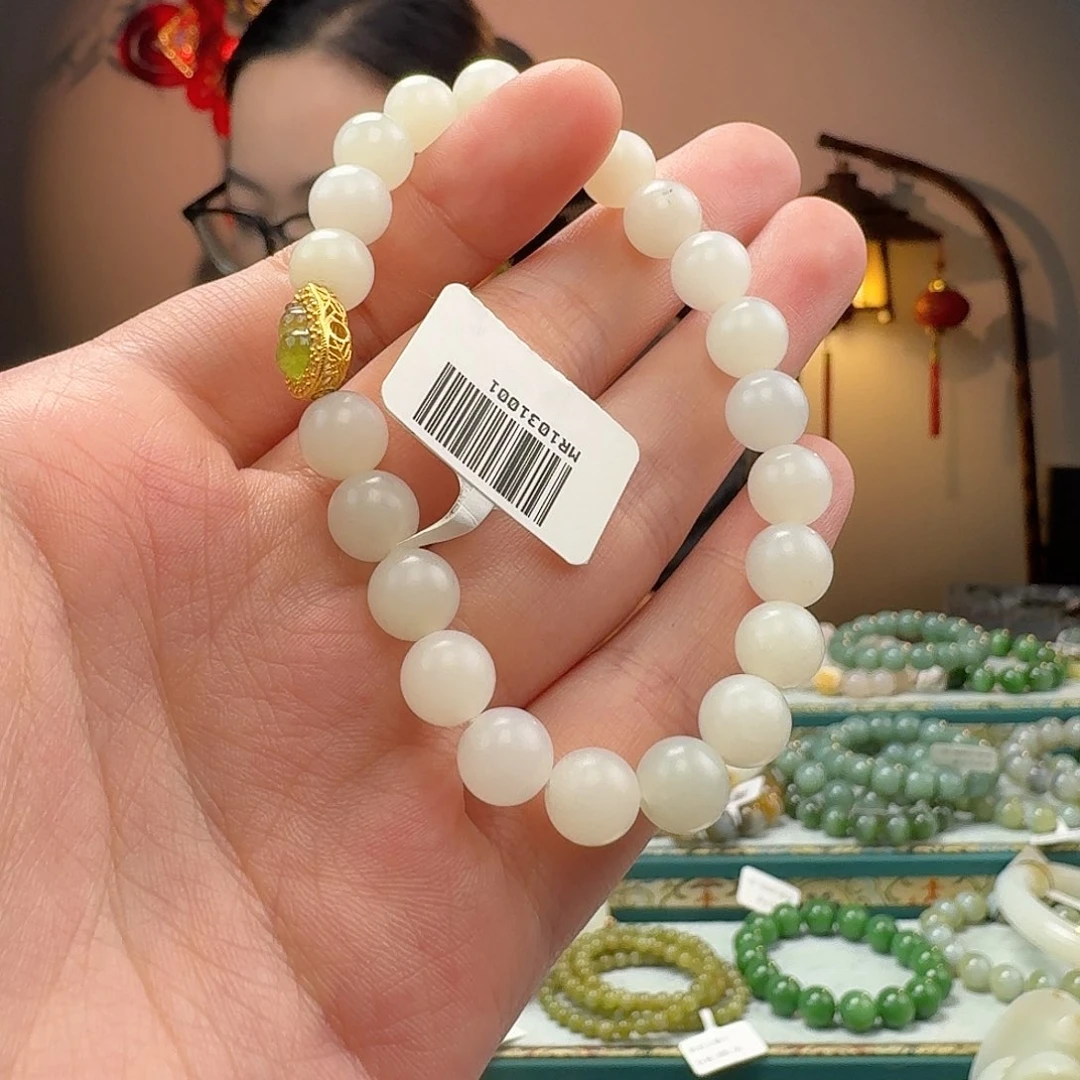 和田玉手串未镶嵌