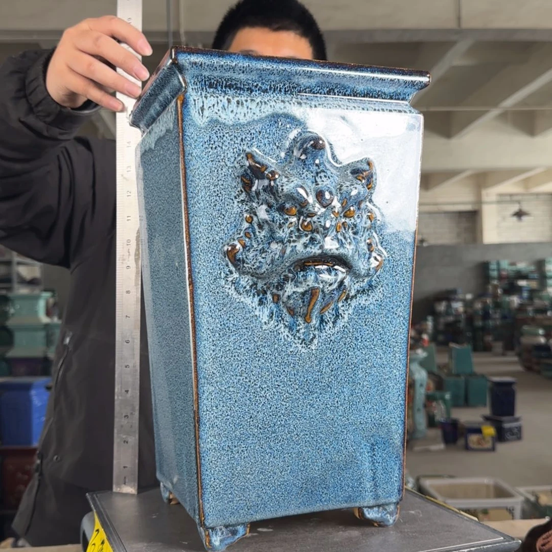 陶。一风堂石湾花盆 微瑕