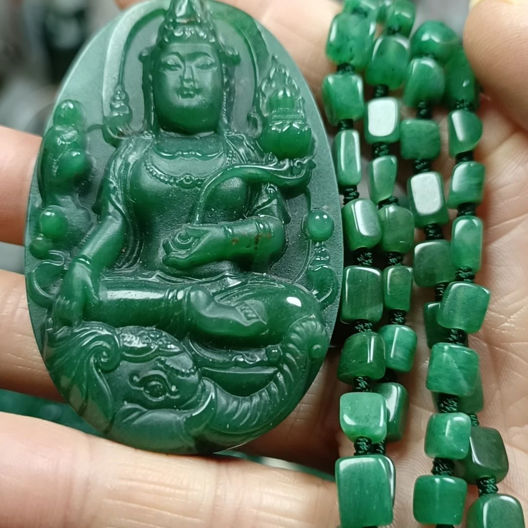 独山玉未镶嵌普贤菩萨