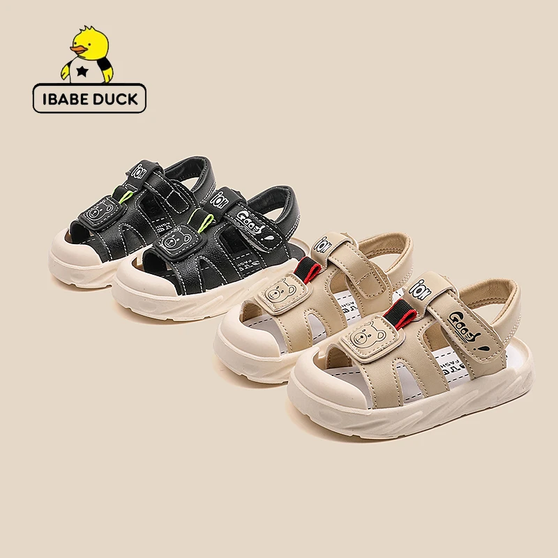 2025夏季新款幼儿园宝宝学步鞋简约小童防滑薄款沙滩鞋软底鞋包头