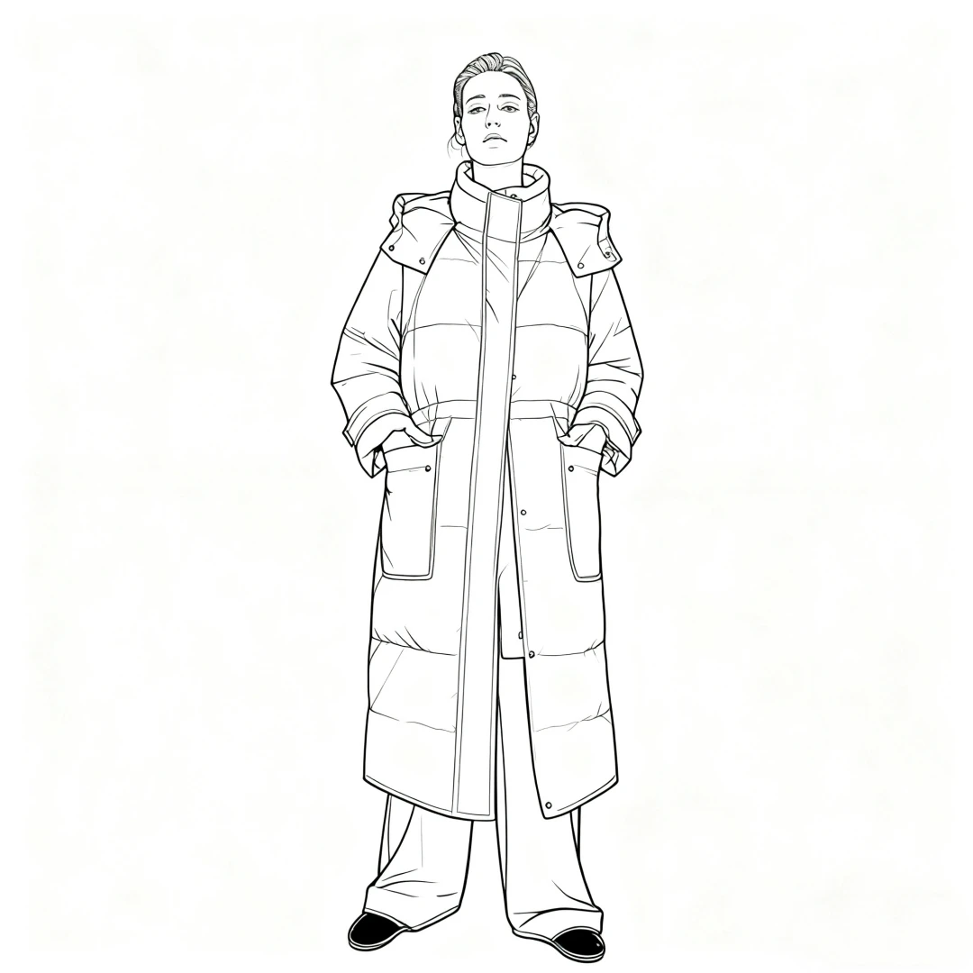 【MonTendre】秋冬新款 E 长款连帽可拆卸立领设计轻暖鹅绒羽绒服