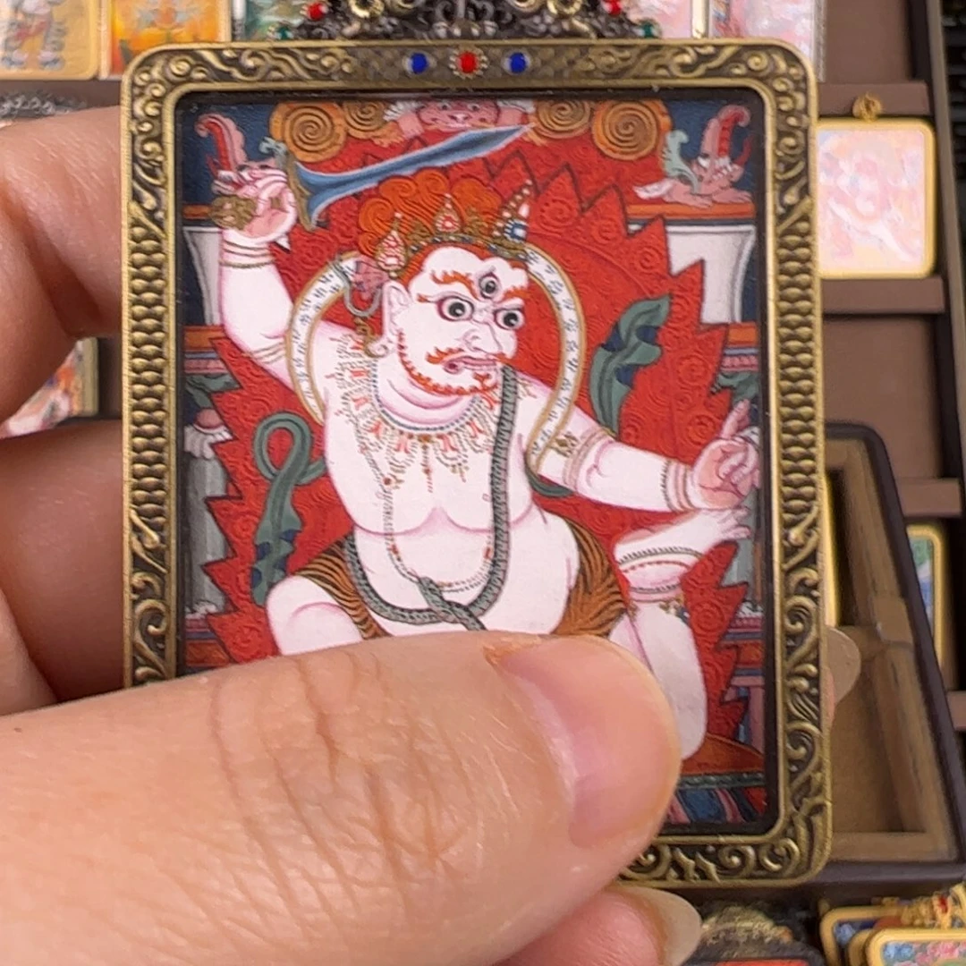 C***L吊坠不动明王唐卡绘画作品