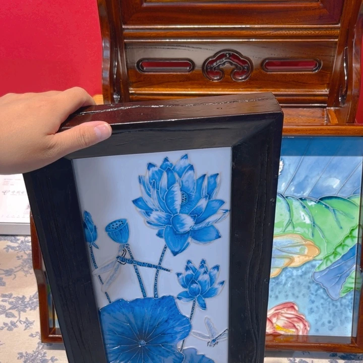 一体款瓷板画艺术作品
