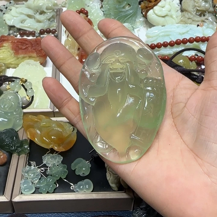 蛇纹石玉未镶嵌吊坠