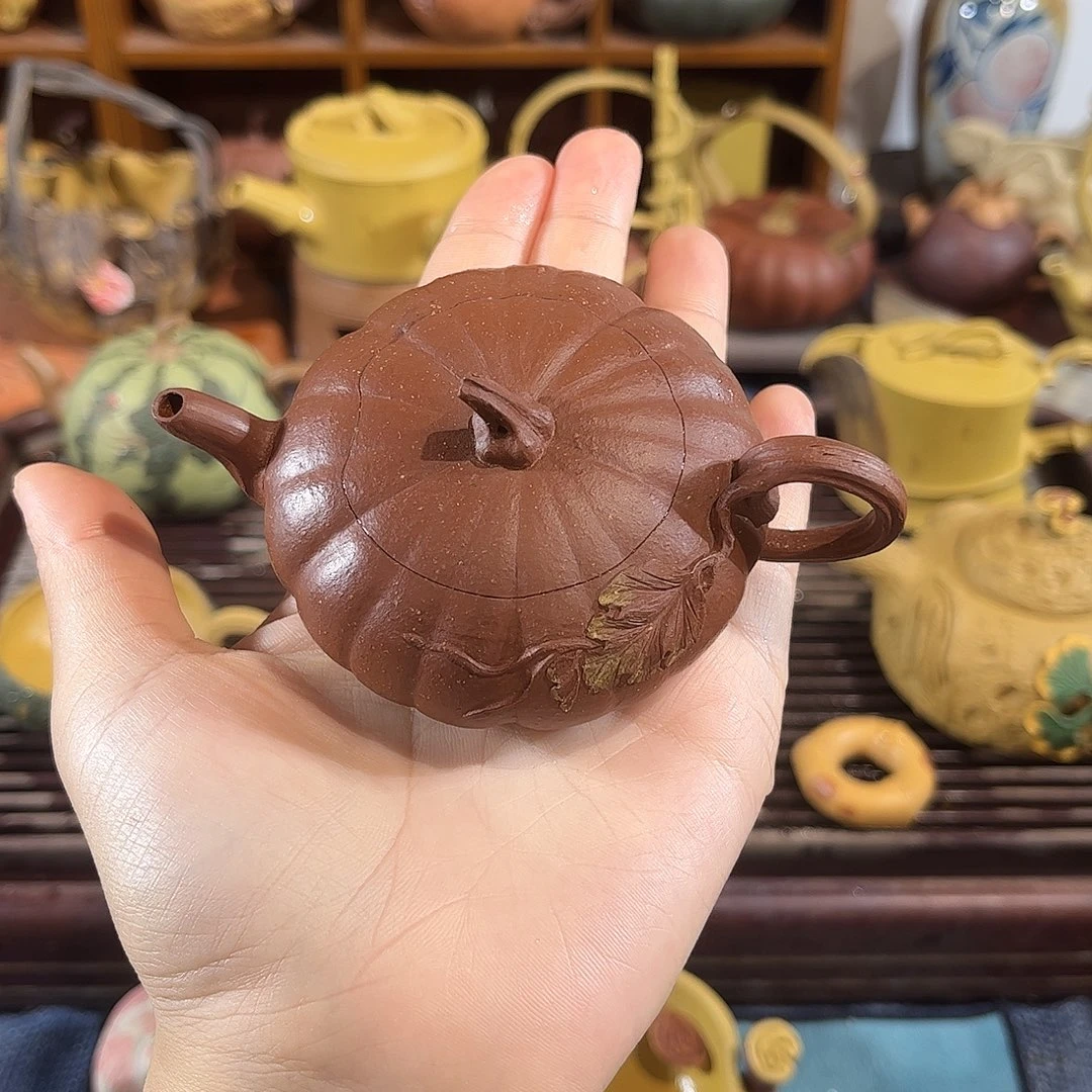 茶壶紫砂紫砂南瓜