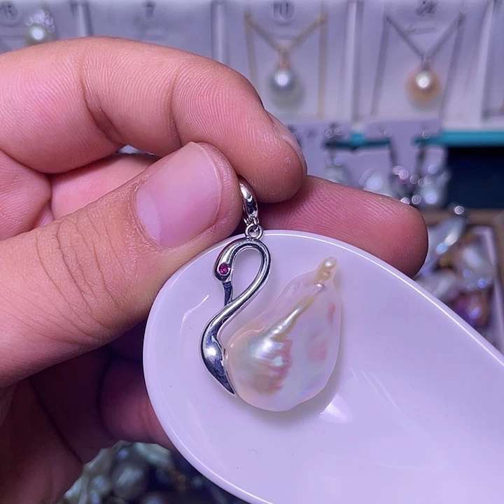 颈饰淡水珍珠合金64