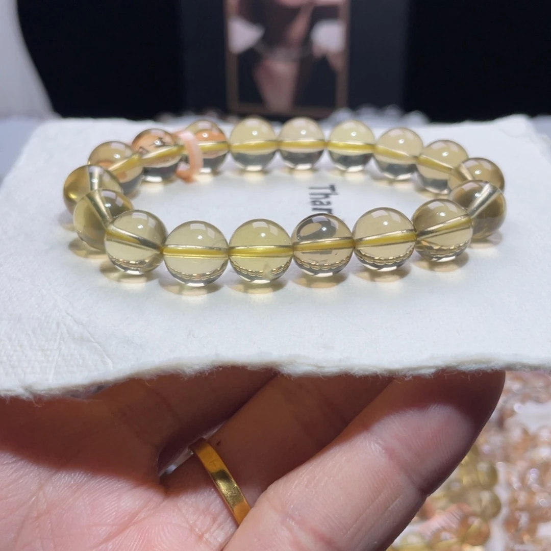 未镶嵌手链水晶黄水晶柠檬茶11.2