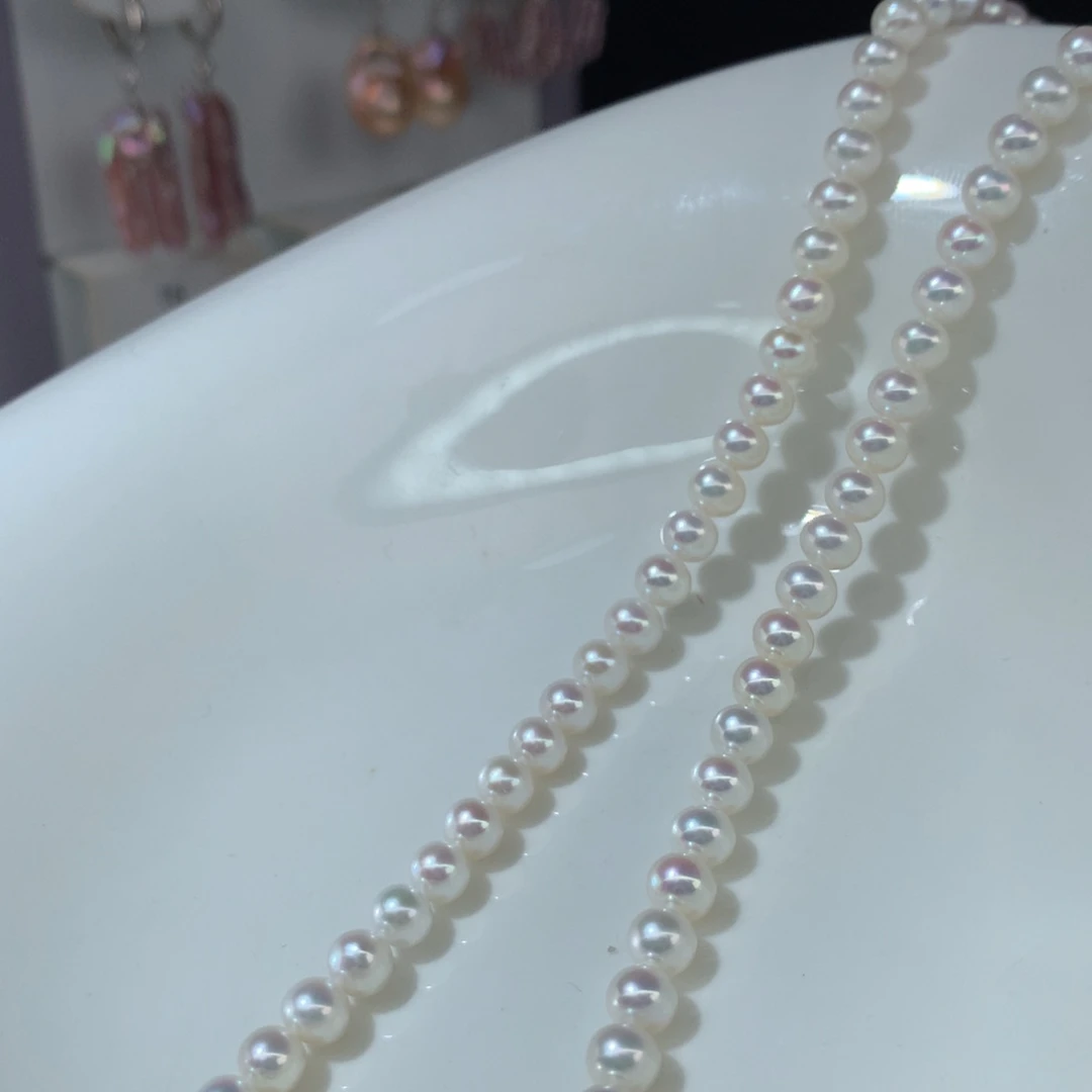 A***a项链淡水珍珠银S925镶嵌