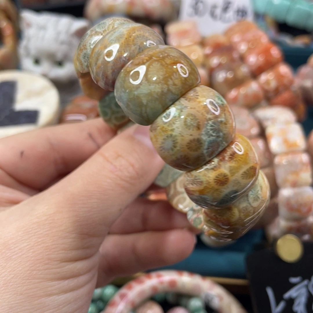 未镶嵌手镯硅化玉