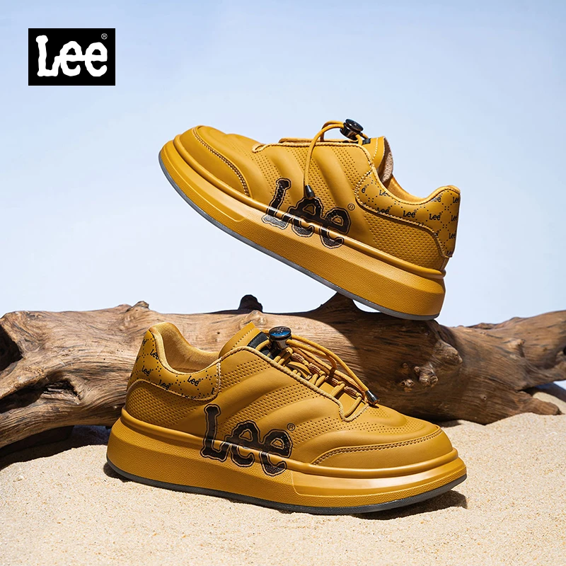 Lee男鞋高端男士休闲鞋潮流百搭时尚厚底复古潮鞋夏季新款板鞋男