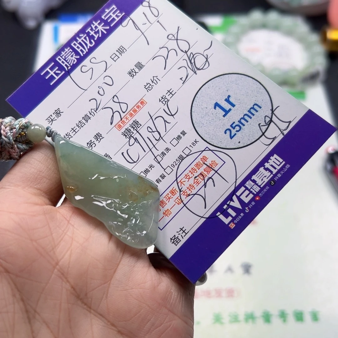 淦***颈饰未镶嵌翡翠翡翠