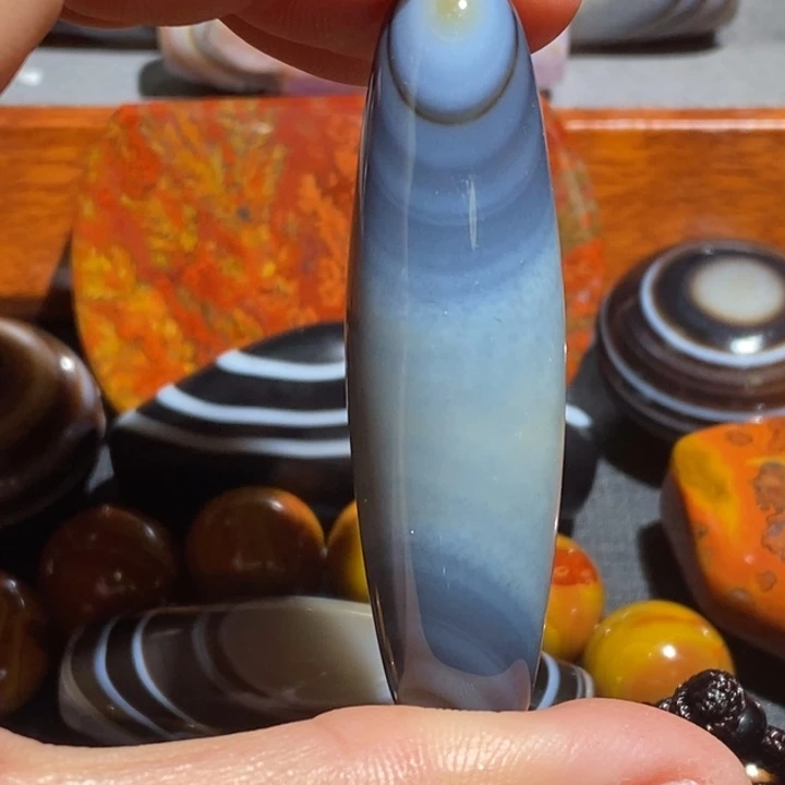 玛瑙/玉髓钛钢颈饰