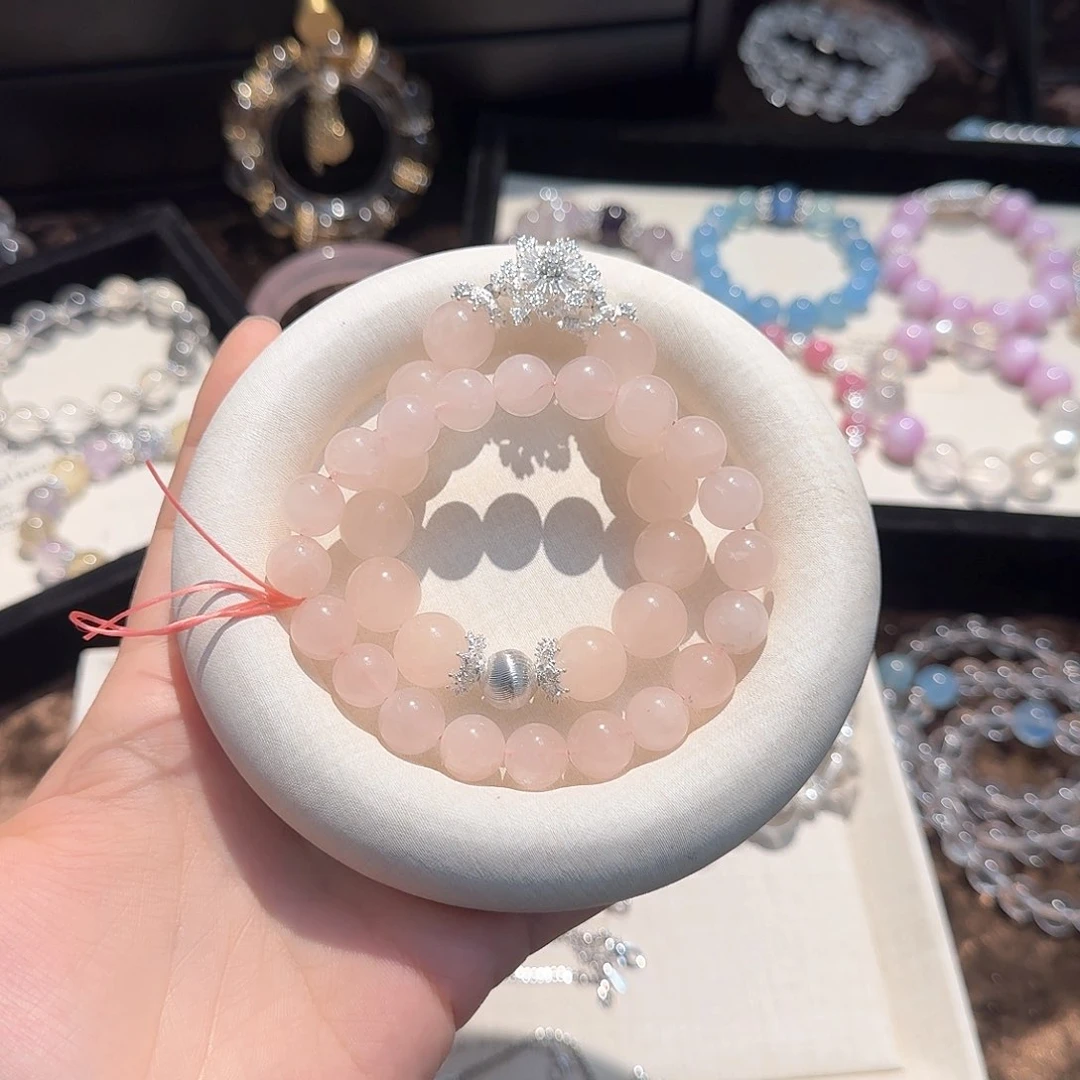 水晶手链未镶嵌小**.粉