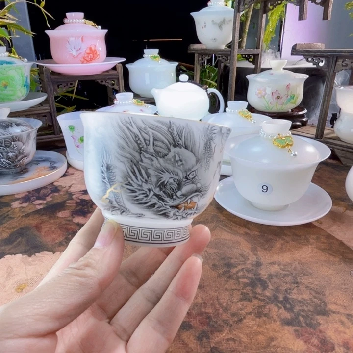 冰晶璞玉墨龙玉兰杯120ml