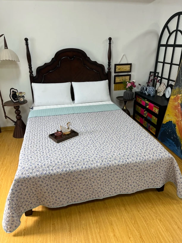 WM自然呼吸有氧水洗棉双人床盖220*240微瑕～L300