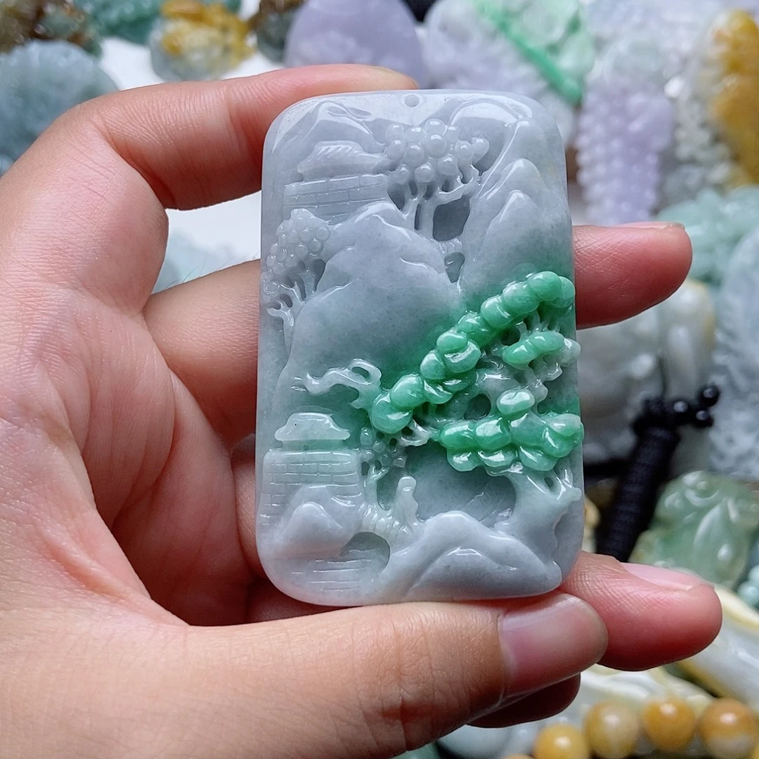 翡翠未镶嵌颈饰翡翠