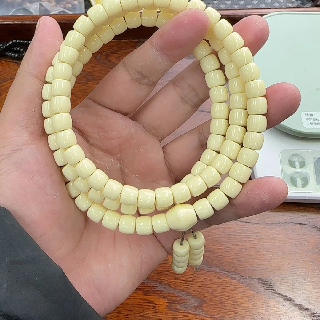 手串白玉菩提8直切润108