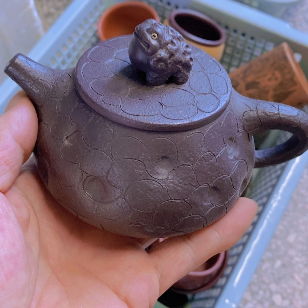 茶杯绿泥紫砂紫砂