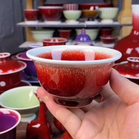 【闪购商品】我****！景德镇名陶坊原矿郎红