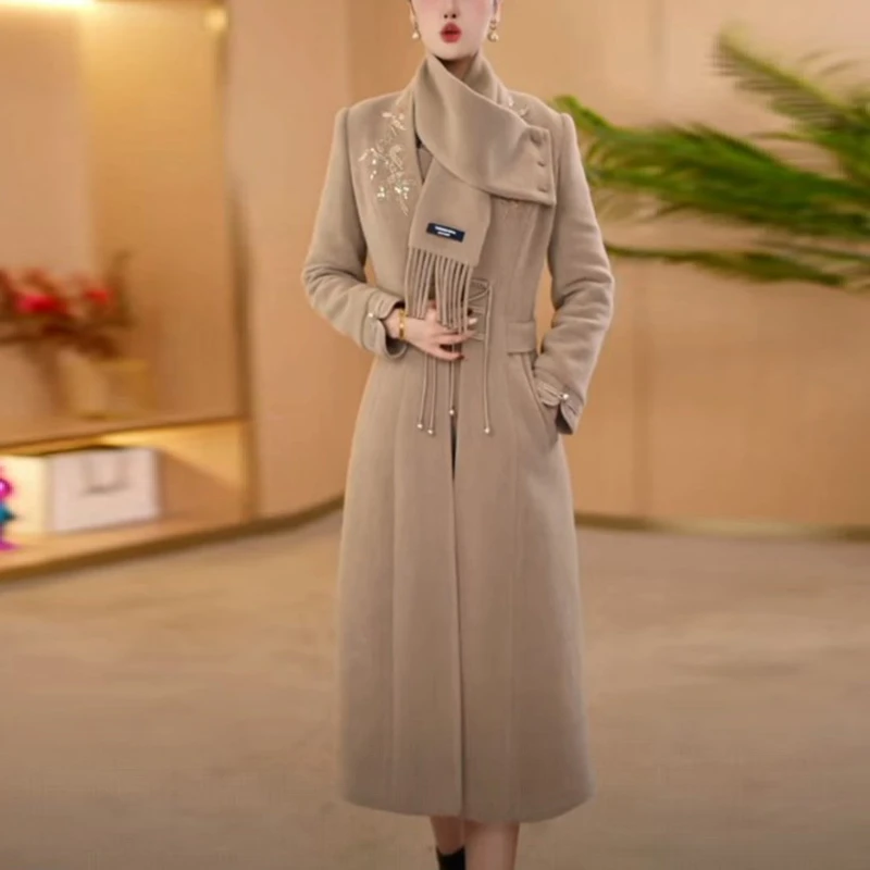 轻奢优雅气质时尚套装女装2025秋冬收腰显瘦连衣裙高贵洋气两件套