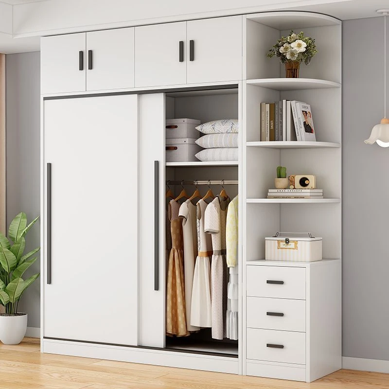 2025款实木衣柜家用卧室现代简约大衣橱轻奢柜子收纳柜储物柜组合