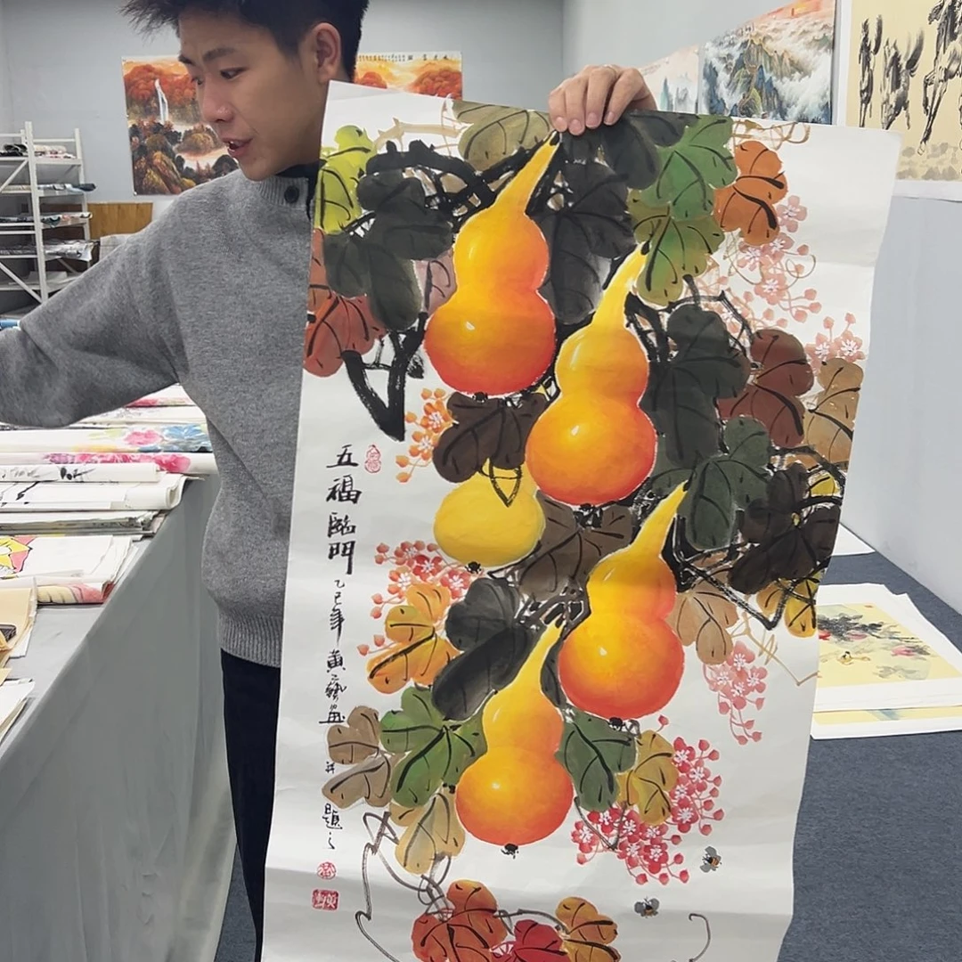 国画国画作品宣纸纯手绘