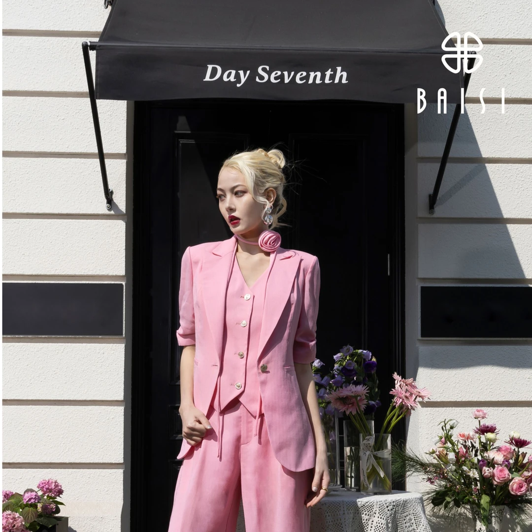 BAISI百丝西装外套AABG504201A2粉色