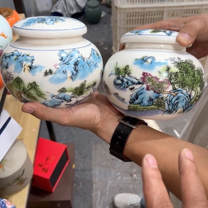 瑕疵福利品陶瓷茶叶罐