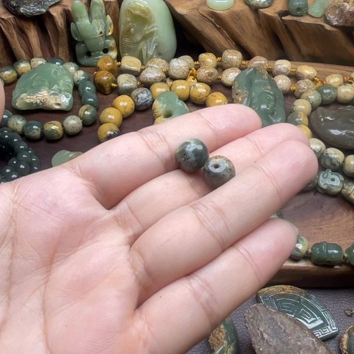 寸***心未镶嵌岫岩河磨玉（透闪石质玉）珠宝奇石