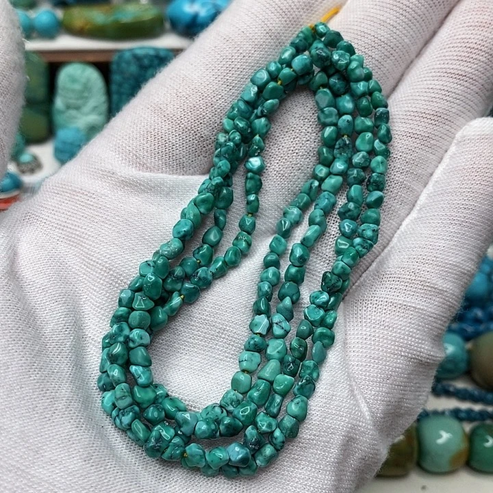 绿松石未镶嵌天然原矿 地大质检