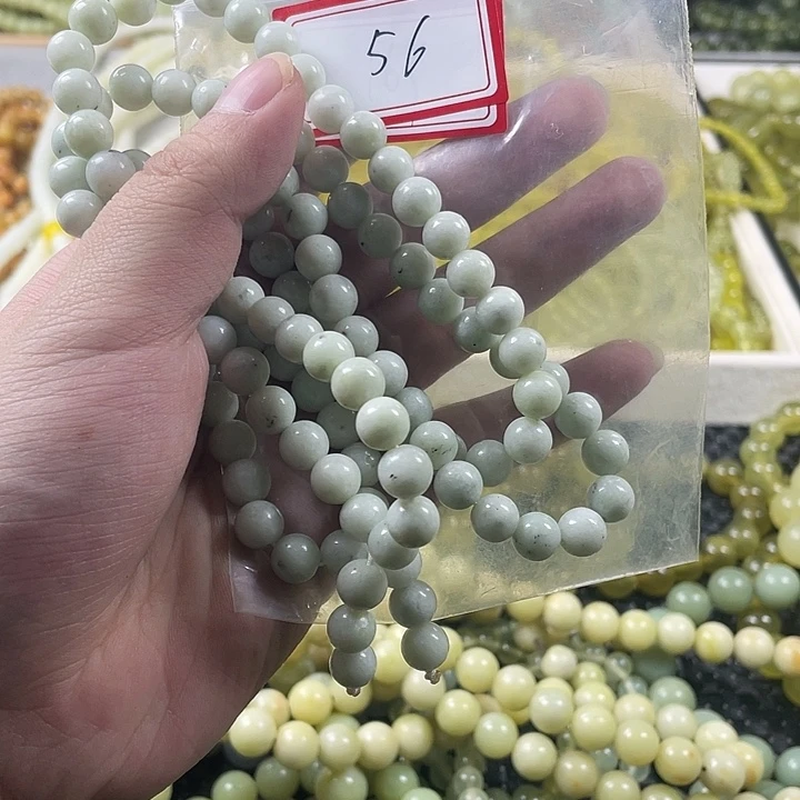 蛇纹石玉未镶嵌手链