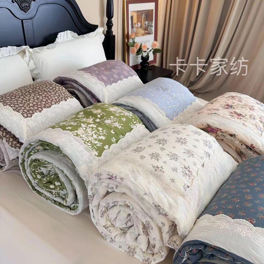 春晓·韩国工艺贴边纯棉双层纱春秋被