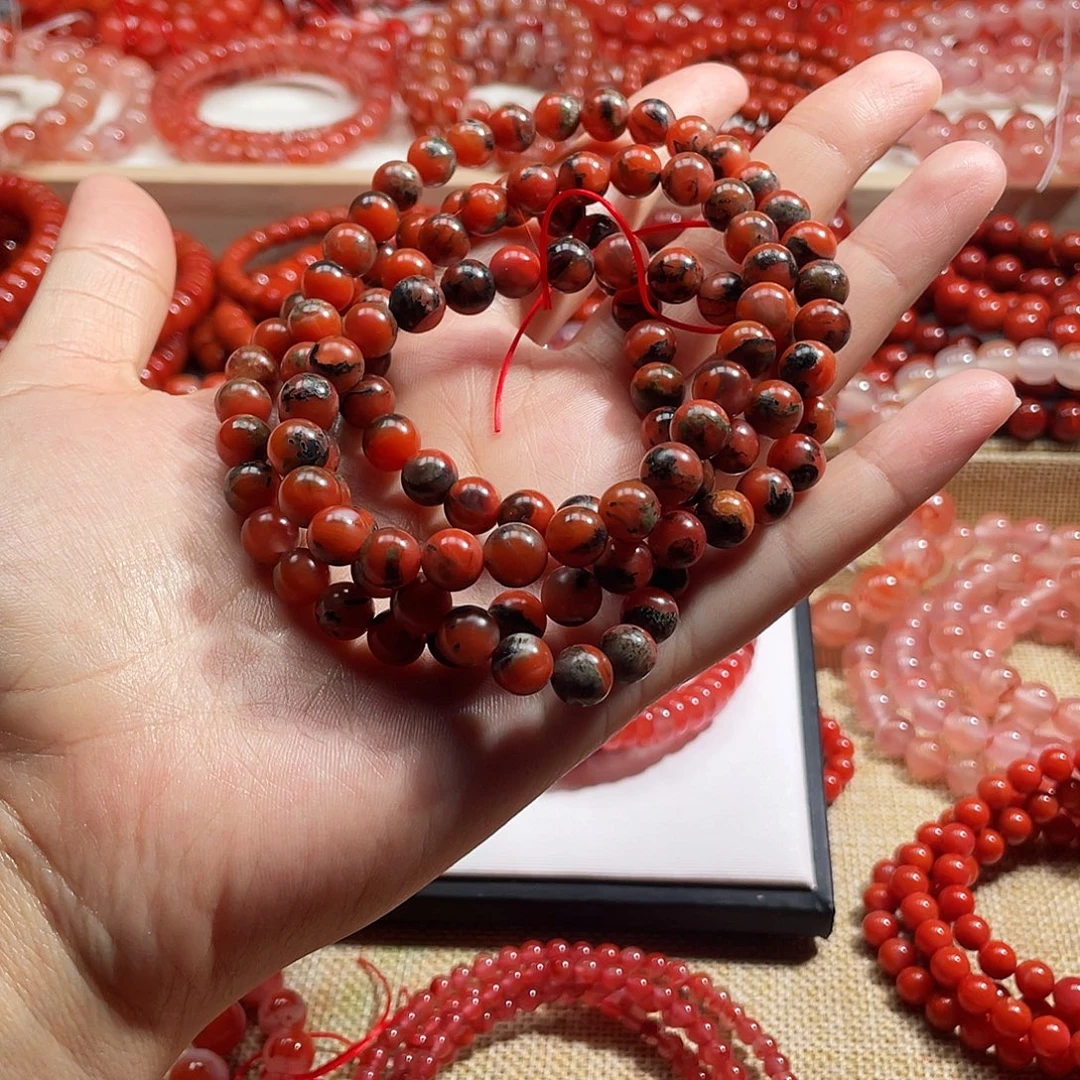 喊***️手链未镶嵌南红玛瑙