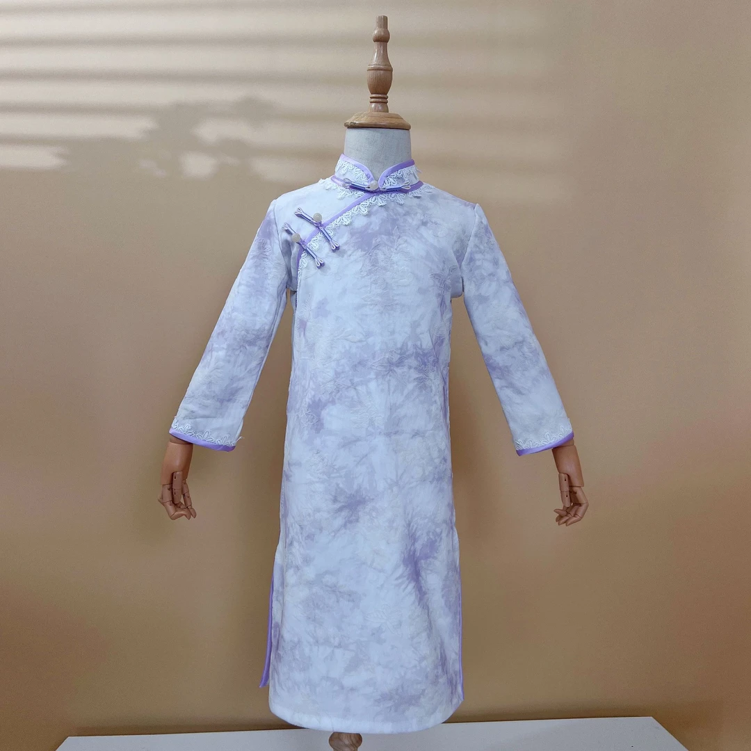 女童旗袍裙夏季2025新款中国风儿童小女孩中式兔子连衣裙短袖薄款