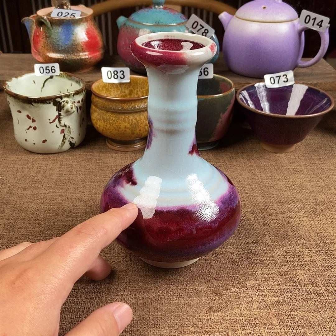 瓷片钧瓷茶壶茶具