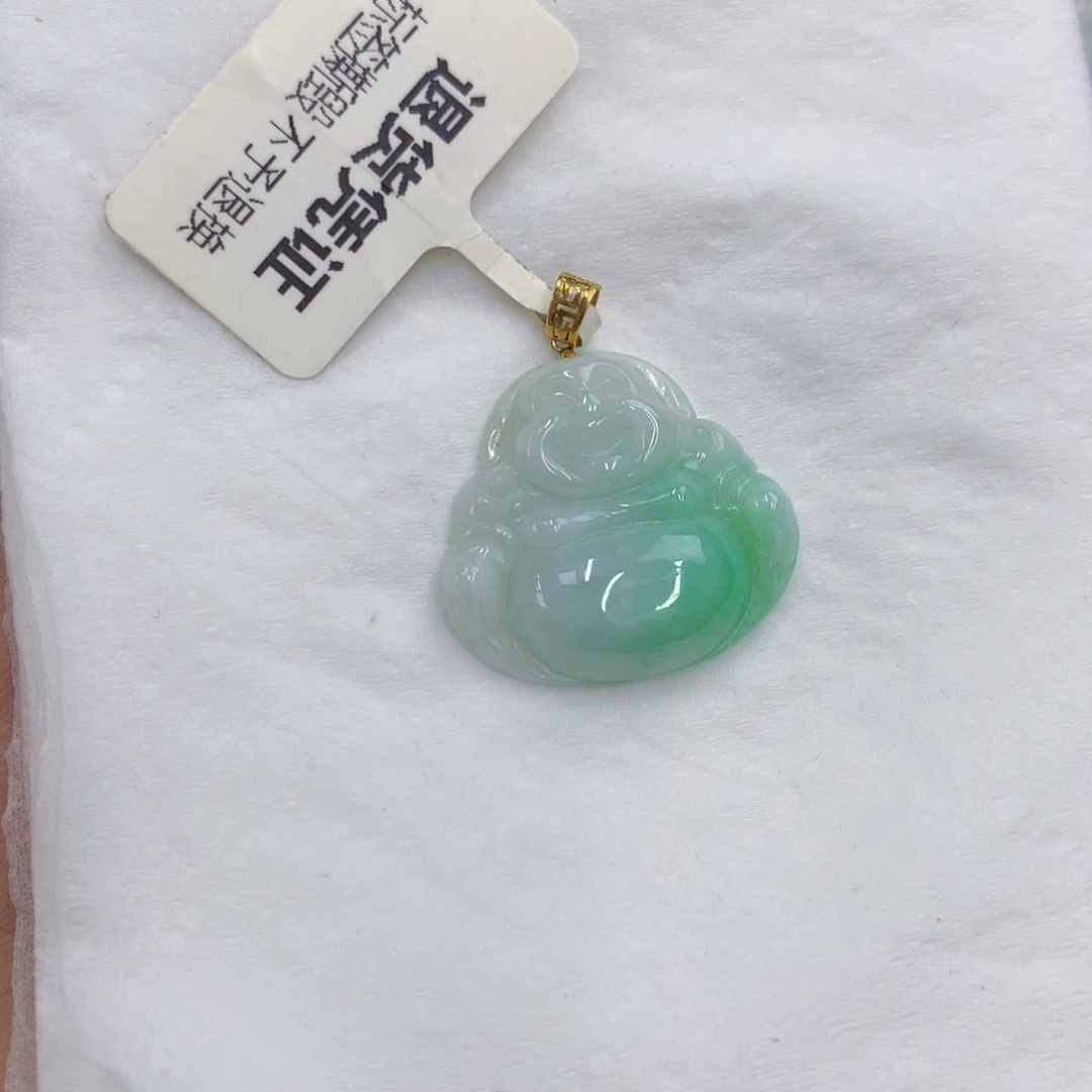 翡翠18K金镶嵌颈饰翡翠