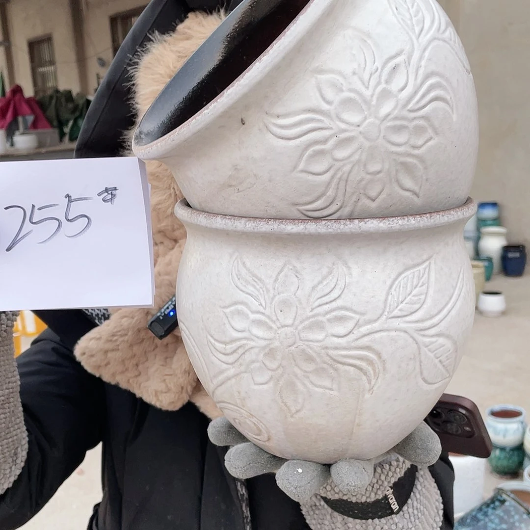 红陶王嫂花盆0116-255