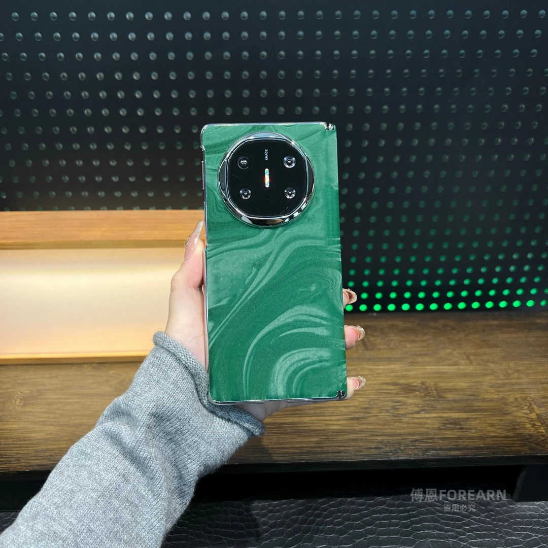 适用于华为matex6手机壳x6折叠屏保护套真皮中轴超薄后外壳防摔