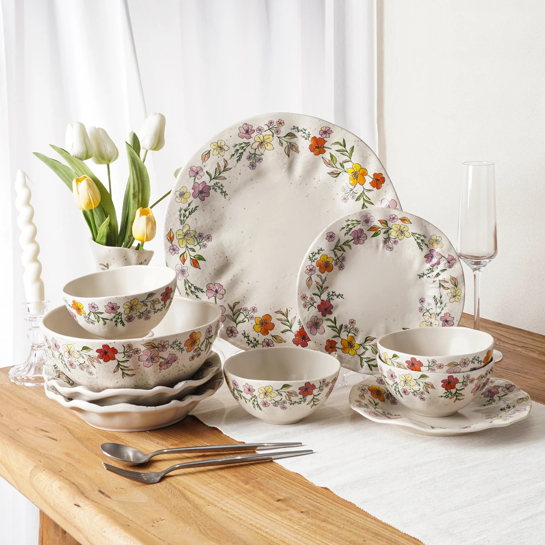 William Wilde小碎花/青花瓷系列餐具10件套 家用陶瓷组合套装