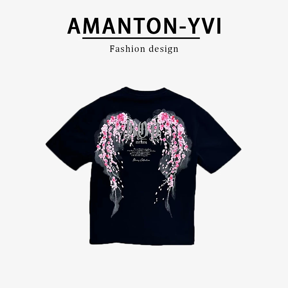 重工立体黑色男士圆领轻奢时尚上衣99817