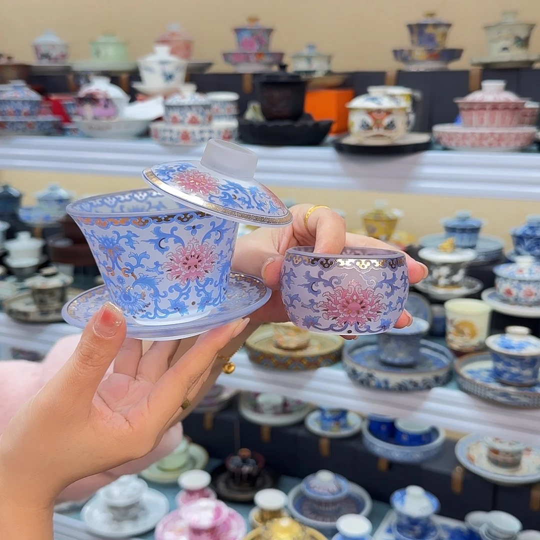 盖碗的时候就可以把