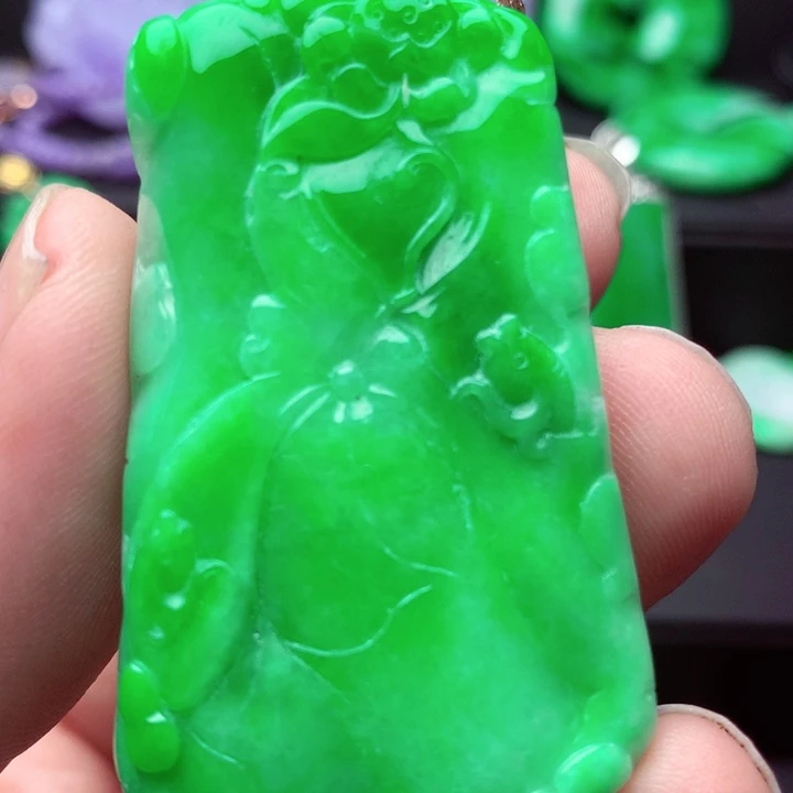 翡翠未镶嵌吊坠(不含链)