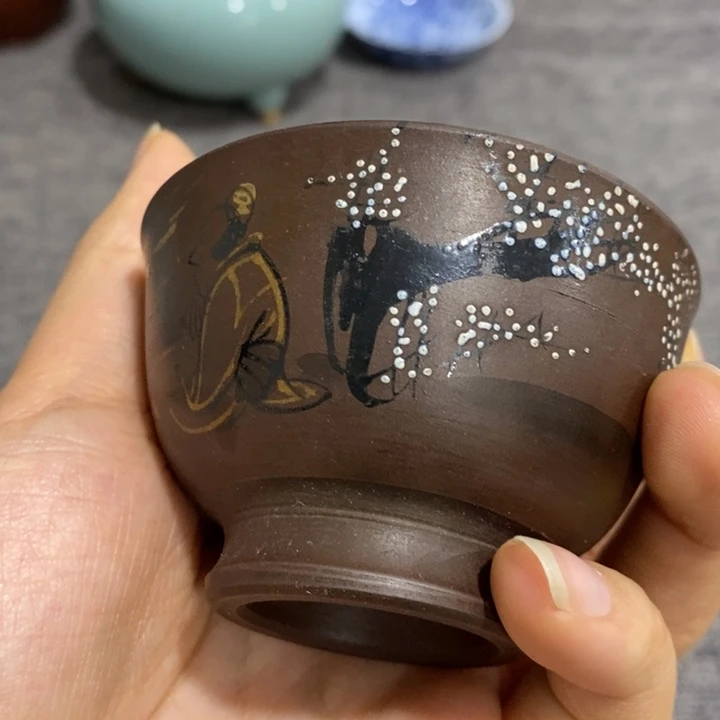紫砂茶杯非常漂亮好看的碗