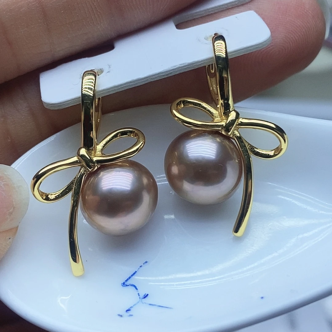 未镶嵌淡水珍珠耳钉