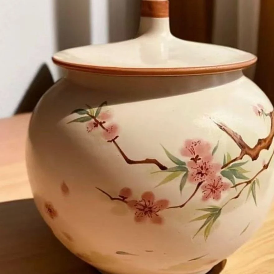 汝窑-水点桃花-茶叶罐  功夫茶具       5168       （直播）