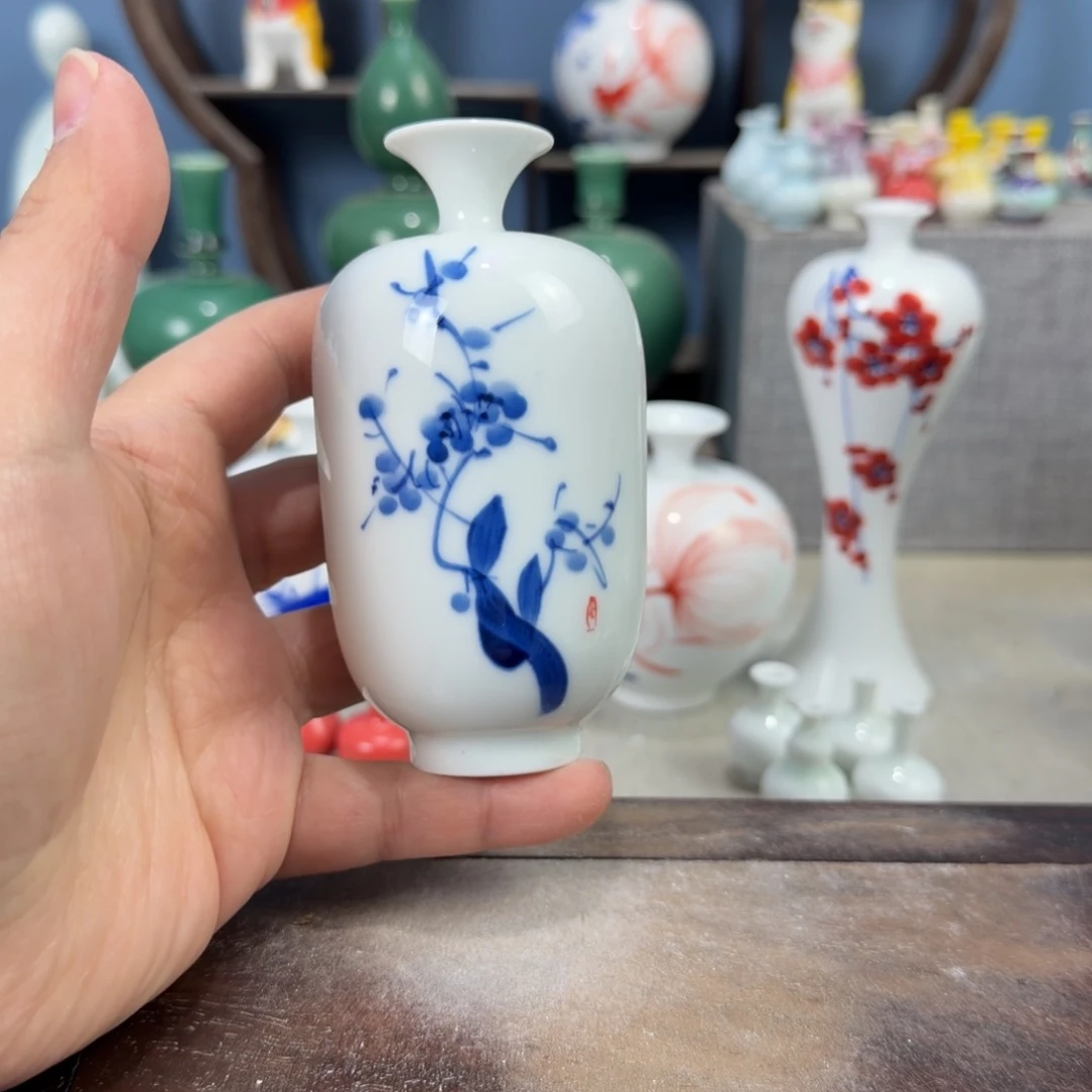 陶瓷手工小花器摆件