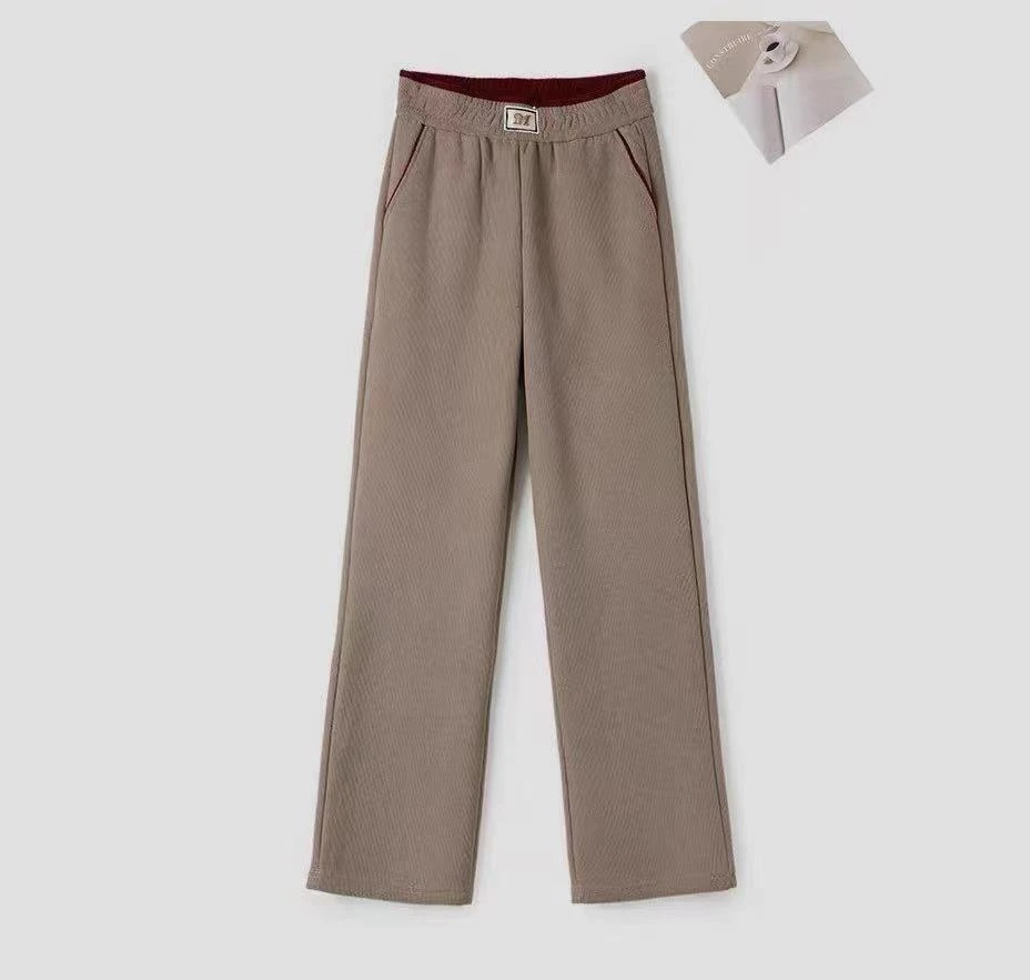 百搭直筒弯刀长裤-A002